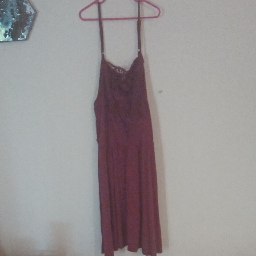 Elegant Burgundy Dress